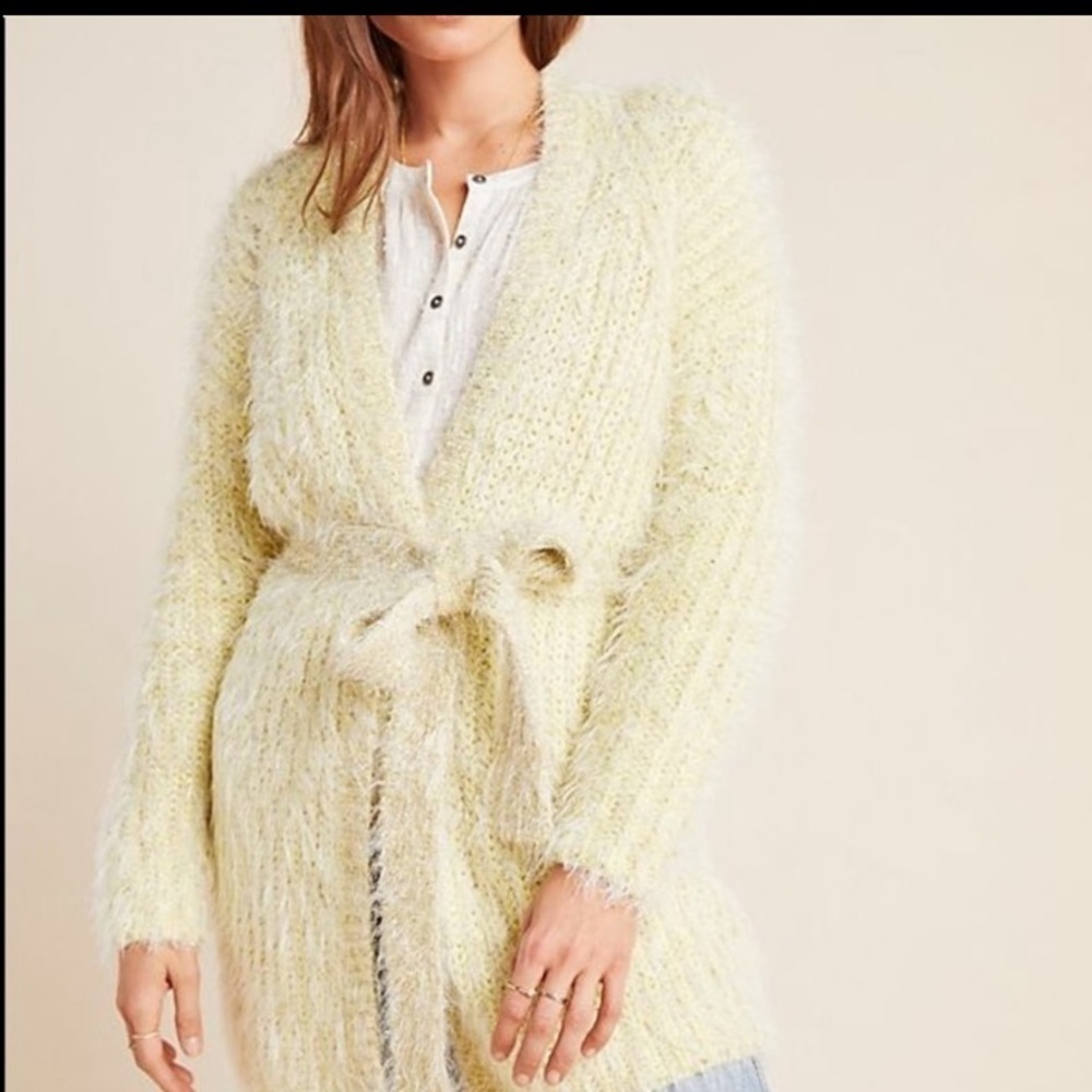 ANTHROPOLOGIE Larkin Shimmer Cardigan Sweater